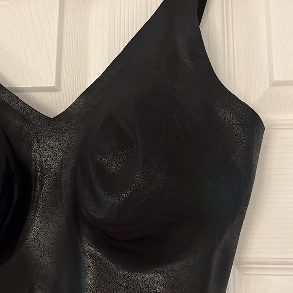 KNIX Papaya LuxeLift BLACK Faux Leather Shapewear Thong Bodysuit size S+ - Picture 11 of 13